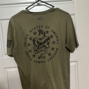 Green under armor shirt